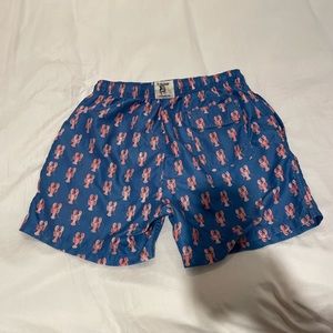 XL Endless Summer Lobster Swim Shorts. Elastic waistband